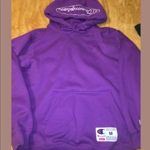 Champion x supreme hoodie